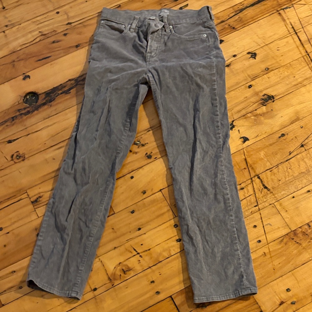 Jcrew Gray Corduroy Pants